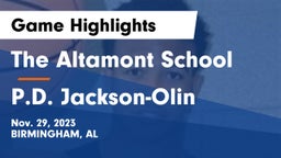 The Altamont School vs P.D. Jackson-Olin  Game Highlights - Nov. 29, 2023