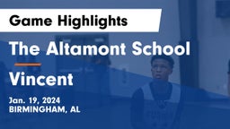 The Altamont School vs Vincent  Game Highlights - Jan. 19, 2024