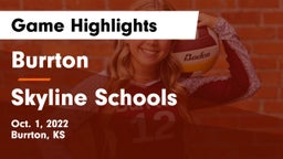 Burrton  vs Skyline Schools Game Highlights - Oct. 1, 2022