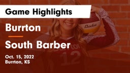 Burrton  vs South Barber Game Highlights - Oct. 15, 2022