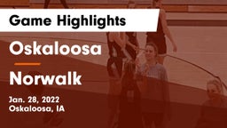 Oskaloosa  vs Norwalk  Game Highlights - Jan. 28, 2022