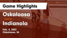 Oskaloosa  vs Indianola  Game Highlights - Feb. 4, 2022