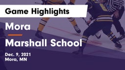 Mora  vs Marshall School Game Highlights - Dec. 9, 2021