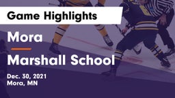 Mora  vs Marshall School Game Highlights - Dec. 30, 2021