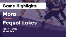 Mora  vs Pequot Lakes  Game Highlights - Jan. 11, 2022