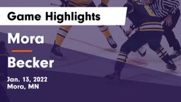 Mora  vs Becker  Game Highlights - Jan. 13, 2022
