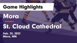 Mora  vs St. Cloud Cathedral  Game Highlights - Feb. 23, 2022