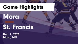 Mora  vs St. Francis  Game Highlights - Dec. 7, 2023