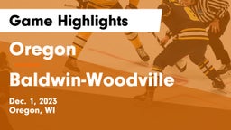 Oregon  vs Baldwin-Woodville  Game Highlights - Dec. 1, 2023