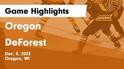 Oregon  vs DeForest  Game Highlights - Dec. 5, 2023