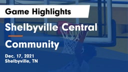 Shelbyville Central  vs Community  Game Highlights - Dec. 17, 2021