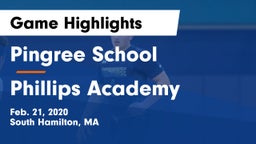 Pingree School vs Phillips Academy Game Highlights - Feb. 21, 2020