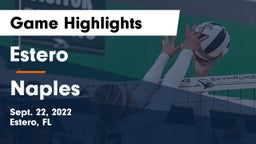 Estero  vs Naples  Game Highlights - Sept. 22, 2022