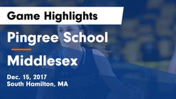 Pingree School vs Middlesex  Game Highlights - Dec. 15, 2017
