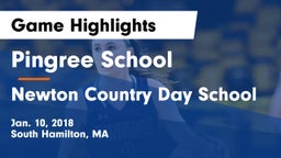 Pingree School vs Newton Country Day School Game Highlights - Jan. 10, 2018