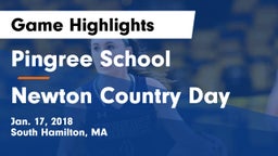 Pingree School vs Newton Country Day Game Highlights - Jan. 17, 2018