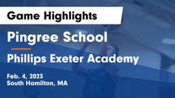 Pingree School vs Phillips Exeter Academy  Game Highlights - Feb. 4, 2023