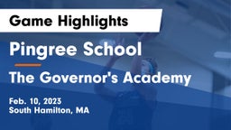Pingree School vs The Governor's Academy  Game Highlights - Feb. 10, 2023