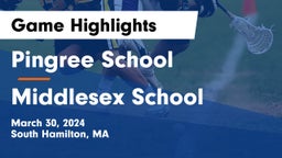 Pingree School vs Middlesex School Game Highlights - March 30, 2024