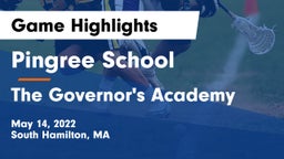 Pingree School vs The Governor's Academy  Game Highlights - May 14, 2022