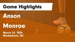 Anson  vs Monroe  Game Highlights - March 25, 2024
