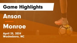 Anson  vs Monroe  Game Highlights - April 25, 2024