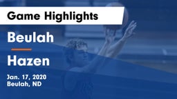 Beulah  vs Hazen  Game Highlights - Jan. 17, 2020