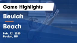 Beulah  vs Beach  Game Highlights - Feb. 22, 2020