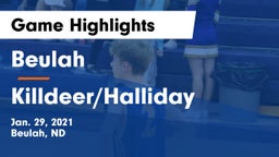 Beulah  vs Killdeer/Halliday  Game Highlights - Jan. 29, 2021