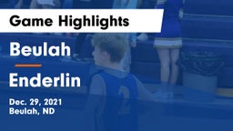 Beulah  vs Enderlin  Game Highlights - Dec. 29, 2021