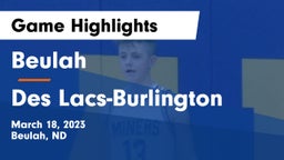 Beulah  vs Des Lacs-Burlington  Game Highlights - March 18, 2023