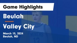 Beulah  vs Valley City  Game Highlights - March 15, 2024