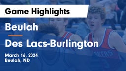 Beulah  vs Des Lacs-Burlington  Game Highlights - March 16, 2024
