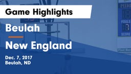 Beulah  vs New England  Game Highlights - Dec. 7, 2017