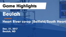 Beulah  vs Heart River co-op [Belfield/South Heart] Game Highlights - Dec. 21, 2017