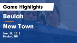 Beulah  vs New Town Game Highlights - Jan. 29, 2018