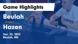 Beulah  vs Hazen  Game Highlights - Jan. 23, 2023