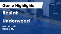 Beulah  vs Underwood  Game Highlights - Dec. 15, 2023