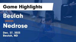 Beulah  vs Nedrose  Game Highlights - Dec. 27, 2023
