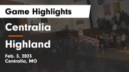 Centralia  vs Highland  Game Highlights - Feb. 3, 2023