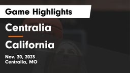 Centralia  vs California  Game Highlights - Nov. 20, 2023