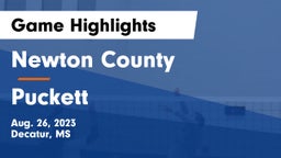 Newton County  vs Puckett  Game Highlights - Aug. 26, 2023