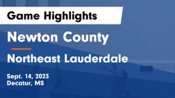 Newton County  vs Northeast Lauderdale  Game Highlights - Sept. 14, 2023