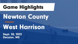 Newton County  vs West Harrison  Game Highlights - Sept. 30, 2023