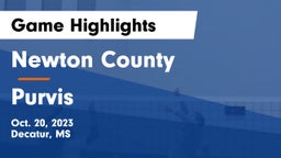 Newton County  vs Purvis  Game Highlights - Oct. 20, 2023