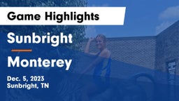 Sunbright  vs Monterey  Game Highlights - Dec. 5, 2023