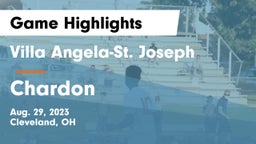 Villa Angela-St. Joseph  vs Chardon  Game Highlights - Aug. 29, 2023