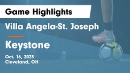 Villa Angela-St. Joseph vs Keystone  Game Highlights - Oct. 16, 2023