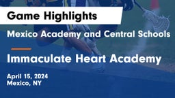 Mexico Academy and Central Schools vs Immaculate Heart Academy  Game Highlights - April 15, 2024