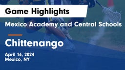 Mexico Academy and Central Schools vs Chittenango  Game Highlights - April 16, 2024